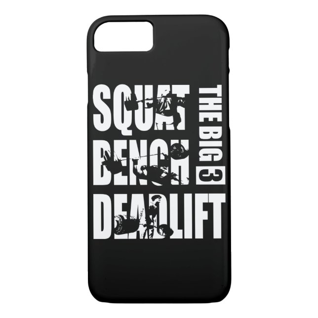 Coques Case-Mate iPhone Powerlifting - posture accroupie, banc, Deadlift (Dos)