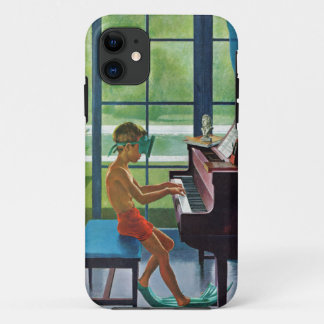 Coque iPhone 11 Pratique en matière de piano de Poolside
