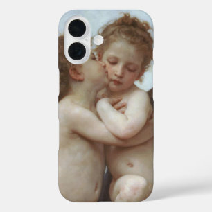 Coques iPhone 16 Premier baiser de Bouguereau, Vintages anges victo