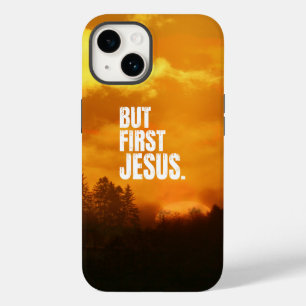 COQUE POUR iPhone 14 PREMIER JÉSUS NATURE MATIN LEVÉE DU SOLEIL