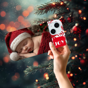 Coque Pour iPhone 15 Première photo de Noël du mignon bébé