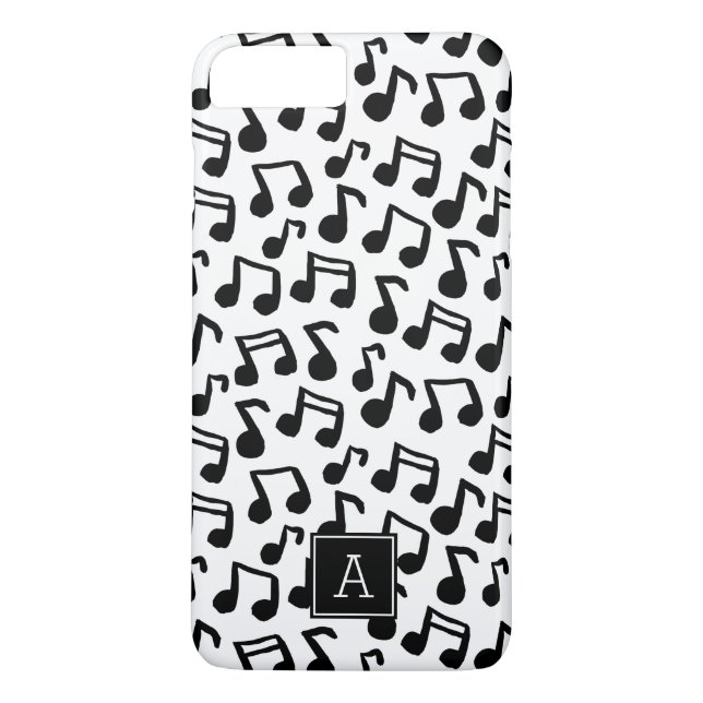 Coques Case-Mate iPhone Preppy Doodle Music note Monogramme Personnalisé (Dos)