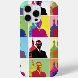 Coque iPhone 15 Pro Max Président Obama Pop Art