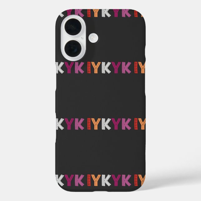 Coques Case-Mate iPhone Pride lesbienne IYKYK (Verso)