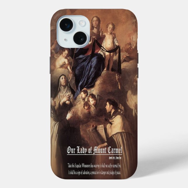 Coques Case-Mate iPhone Prière Notre-Dame du Mont Carmel (Verso)