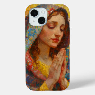 Coque Pour iPhone 15 Prière Sainte Marie Impressionnisme