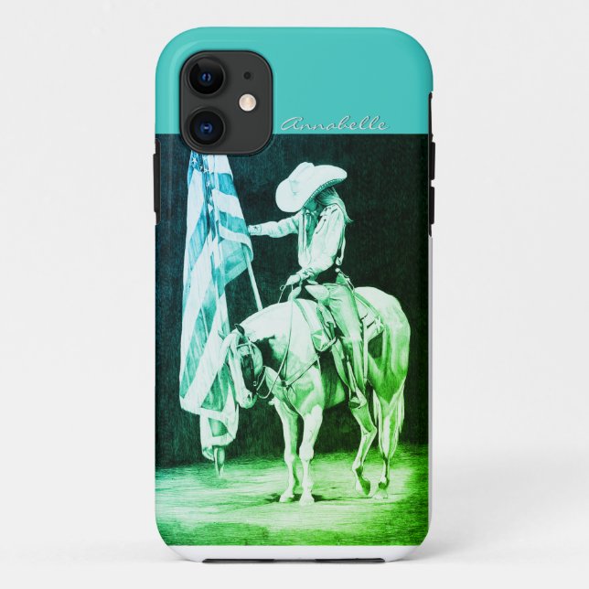 Coques Case-Mate iPhone Prières Stampede (turquoises) (Dos)