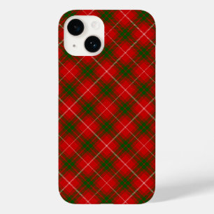 Coque Pour iPhone 14 Prince de Rothesay tartan rouge vert plaid