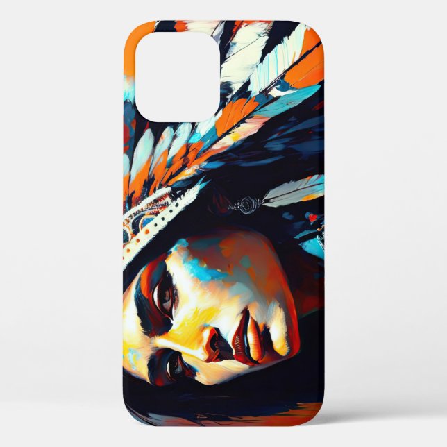 Coques Case-Mate iPhone Princesse amérindienne guerrière (Verso)