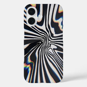 Coques iPhone 16 Prisme de lignes déformées Glitch