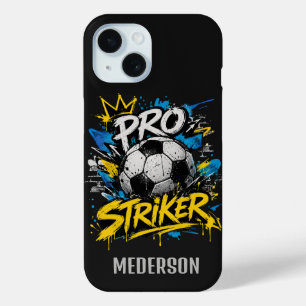 Coque Pour iPhone 15 Pro Striker Urban Graffiti Football
