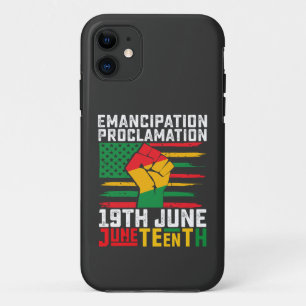 Case-Mate iPhone Case Proclamation d'émancipation Juneteenth Liberté noi