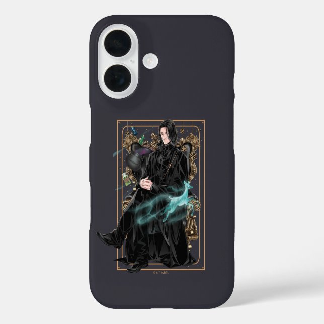 Coques Case-Mate iPhone Professeur Anime Severus Snape assis (Verso)