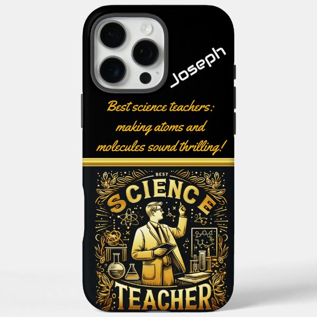 Coques Case-Mate iPhone Professeur de sciences passionné inspire les étudi (Verso)
