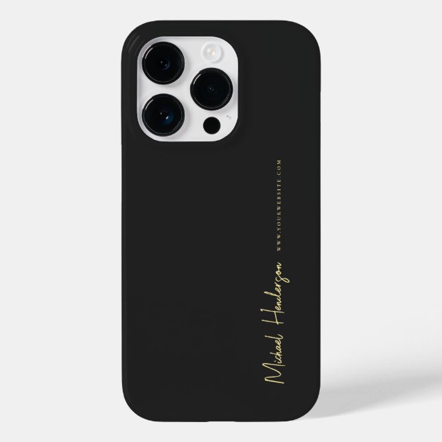 Coques Case-Mate iPhone Professionnel du marketing moderne Black Gold (Verso)