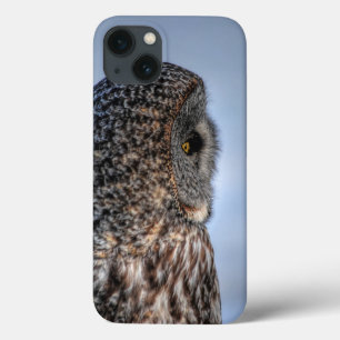 Case-Mate iPhone Case Profil de la Chouette grise Portrait de la faune