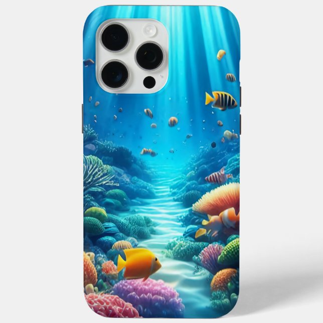 Coques Case-Mate iPhone Profondeurs de la couverture téléphonique océaniqu (Verso)