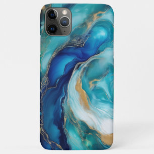 Case-Mate iPhone Case Profondeurs de sarcelle : Océan abstrait en bleu e