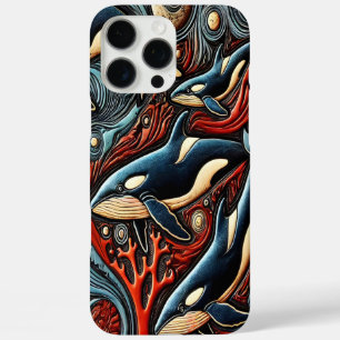 Coques iPhone 16 Pro Max Profondeurs océaniques : Baleines en flux