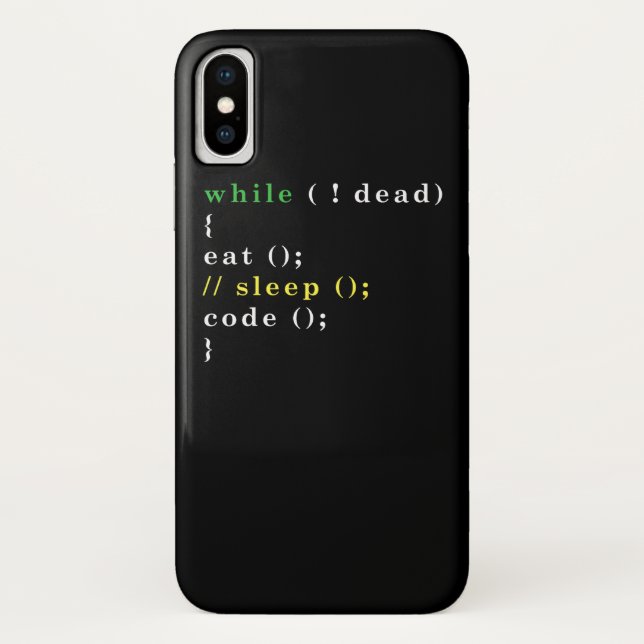 Coques Case-Mate iPhone Programme Eat Code Sleep (Dos)