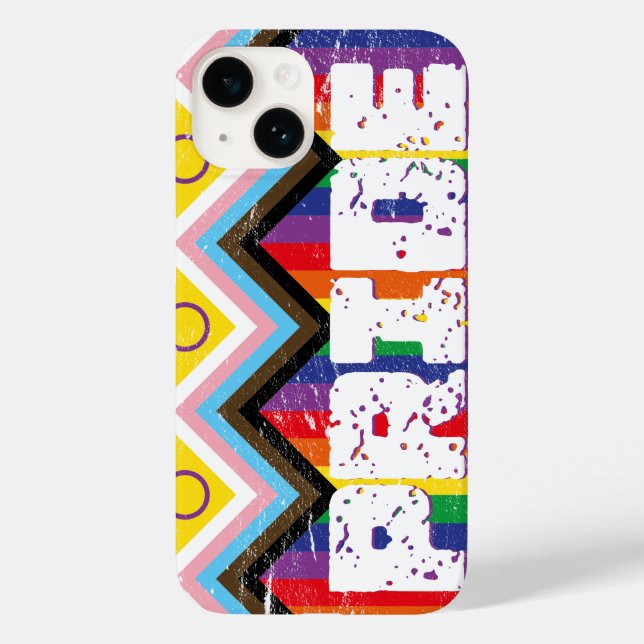Coques Case-Mate iPhone Progrès Fierté LGBTQ (Verso)