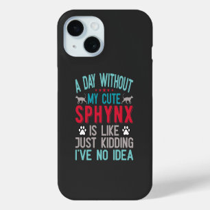 Coque Pour iPhone 15 Propriétaire Canadien De Chat Sphynx Sans Cheveux