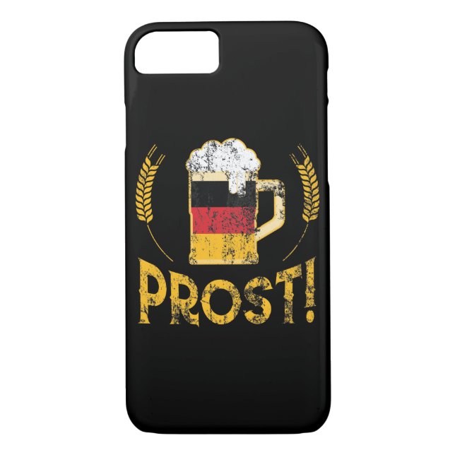Coques Case-Mate iPhone Prost Allemand Drapeau Bière Lover Oktoberfest (Dos)