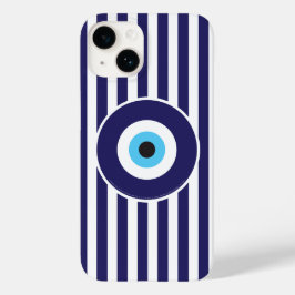 Coque Pour iPhone 14 Protection contre les yeux malveillants (bandes bl