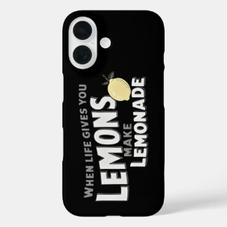 Coques iPhone 16 Protective Phone Case Motivational Lemons Resilien