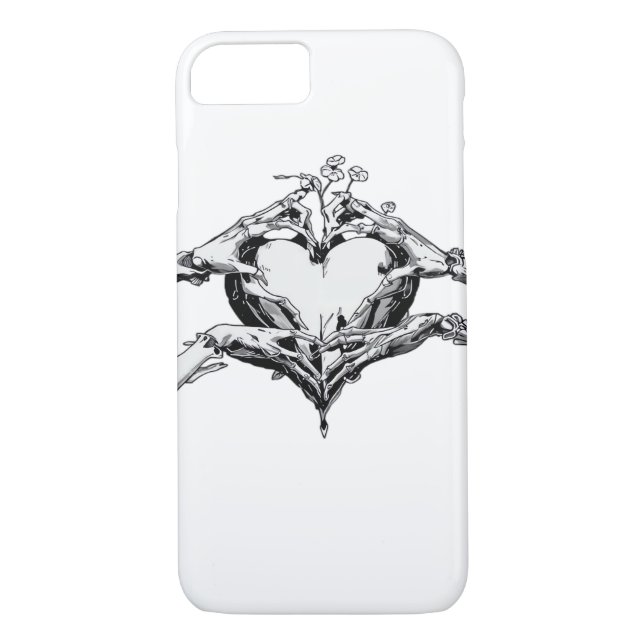 Coques Case-Mate iPhone Protéger Un Coeur - Skeleton Coeur Main (Dos)