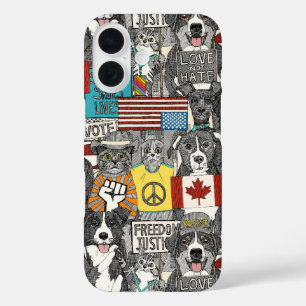 Coques iPhone 16 protestation des animaux