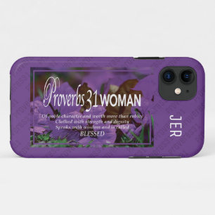 Case-Mate iPhone Case PROVERBS 31 Vaut plus que Rubies PURPLE