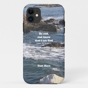 Case-Mate iPhone Case Psaume 46:10 Be Still Photo of Ocean Christian