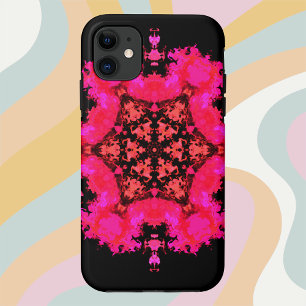 Case-Mate iPhone Case Psychédélique Hippie Fleur rose et noir