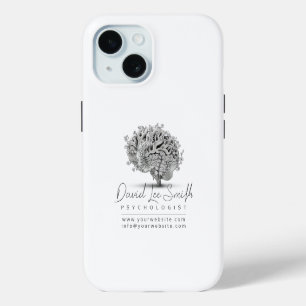 Coque Pour iPhone 15 Psychologue / Neurologue Minimaliste