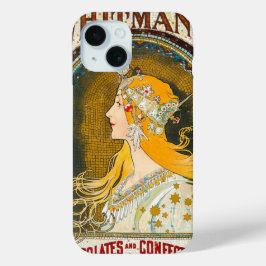 Coque Pour iPhone 15 Publicité d'Alphonse Mucha Vintage Whitman