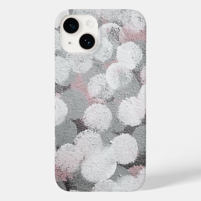 Coques Case-Mate iPhone Puffés de cercle Abstraits (Verso)