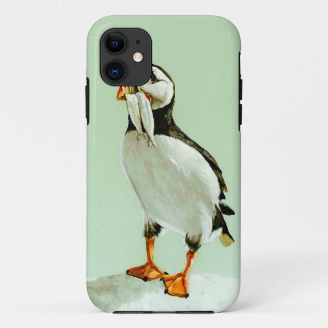 Coques Case-Mate iPhone Puffin aux poissons (Dos)