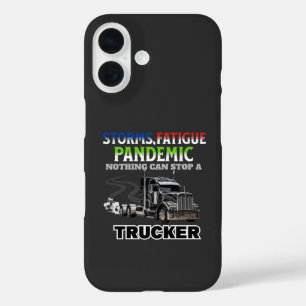 Coques iPhone 16 Puissance de la route de vitesse du camion noir Co
