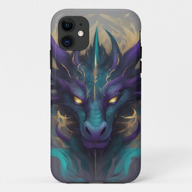 Coques Case-Mate iPhone Puissante tête de dragon mythique (Dos)