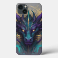 Puissante tête de dragon mythique