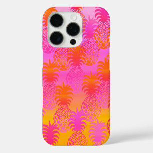 Coques iPhone 16 Pro Pukana Hawaiian Ananas Sunset Blend Rose