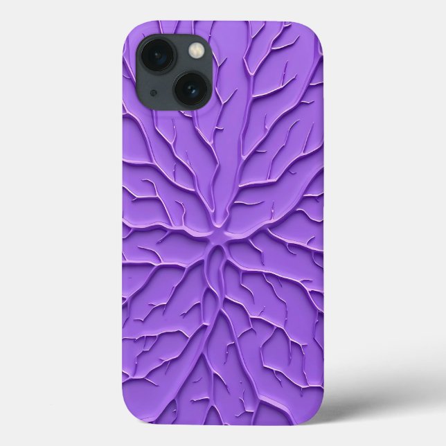Coques Case-Mate iPhone Purple Aesthetic Embossed iPhone Case (Verso)