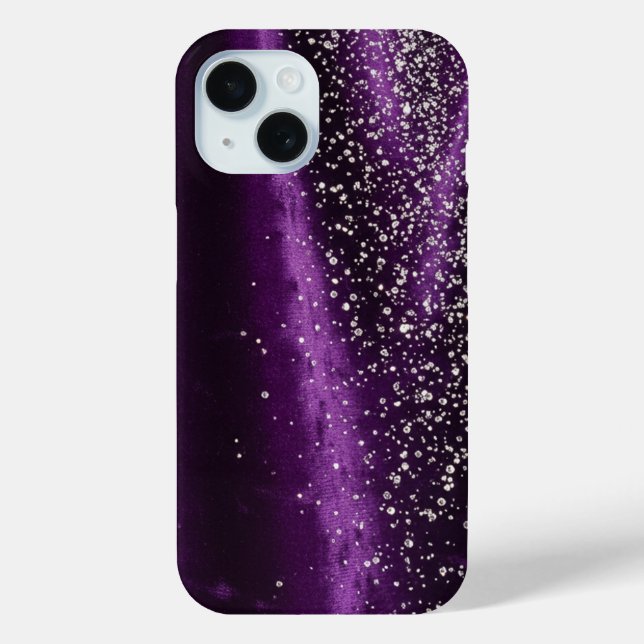 Coques Case-Mate iPhone Purple and diamonds - Stunning (Verso)