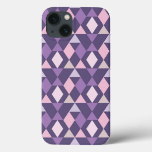 Coques Pour iPhone Purple Arabic Geometric Pattern