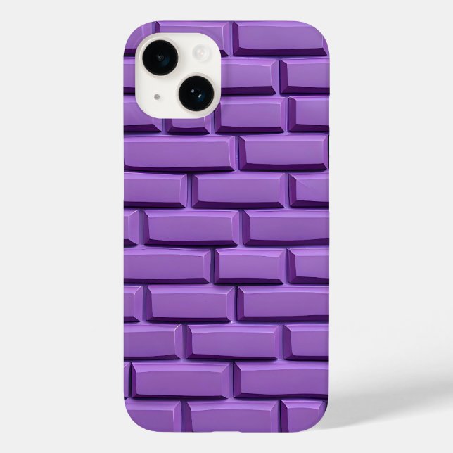 Coques Case-Mate iPhone Purple Brick Wall iPhone Case Trendy Look (Verso)