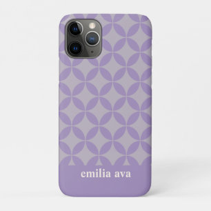 Case-Mate iPhone Case Purple et Lilac Mid Century Moderne Personnalisé