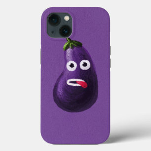 Case-Mate iPhone Case Purple Funny Cartoon Eggplant