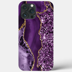 Case-Mate iPhone CASE PURPLE & GOLD AGATE MOTIF