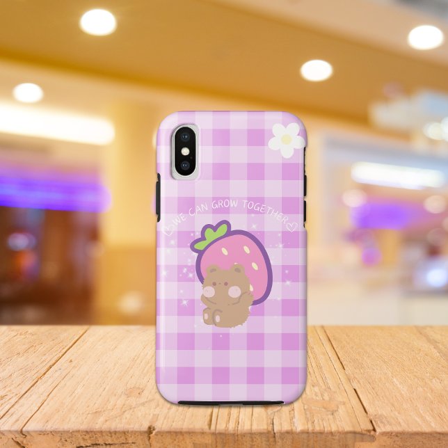 Coques Case-Mate iPhone Purple Kawaii Ours esthétique (Créateur téléchargé)